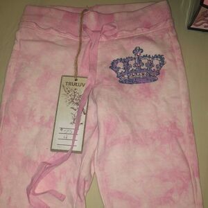 Tru love drawstring tye dye sweatpants